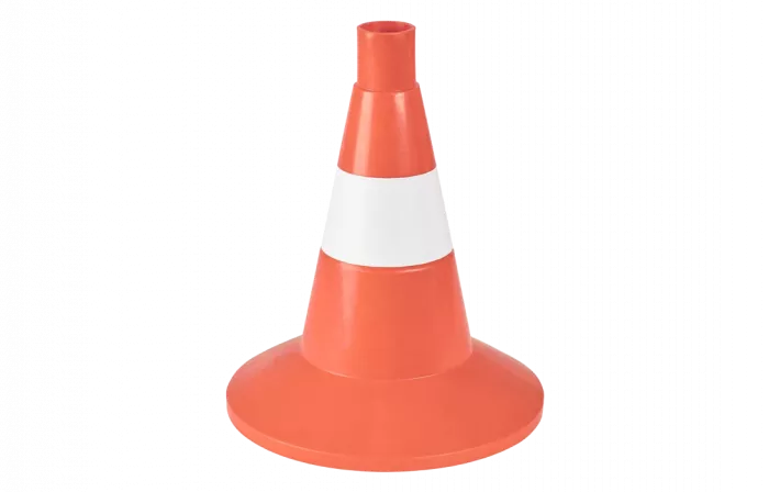 Конус сигнальный КС 1.4 с 1 белой полосой