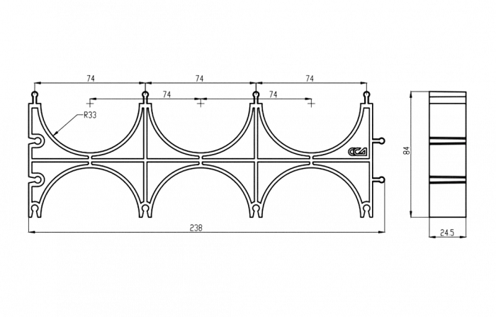 Кластер ССД-Пайп УльтраФ OD 63 мм  тройной