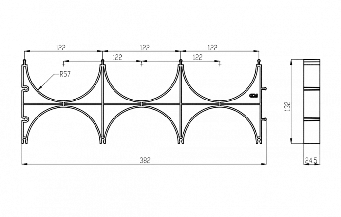 Кластер ССД-Пайп УльтраФ OD 110 мм  тройной