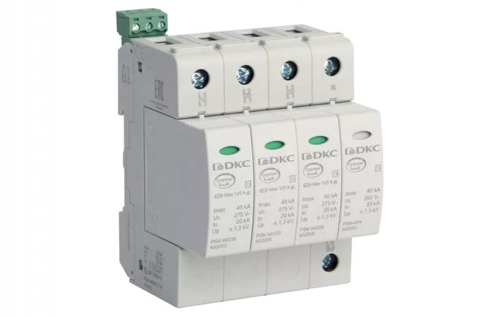 NX2042 УЗИП, класс II, 4-полюсный, L1-L2-L3-N-P