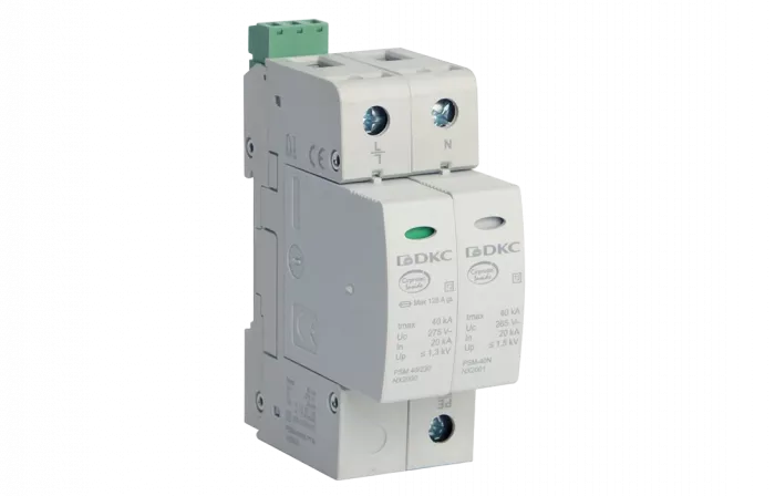 NX2022 УЗИП, класс II, 2-полюсный, L-N-PE, 40кА
