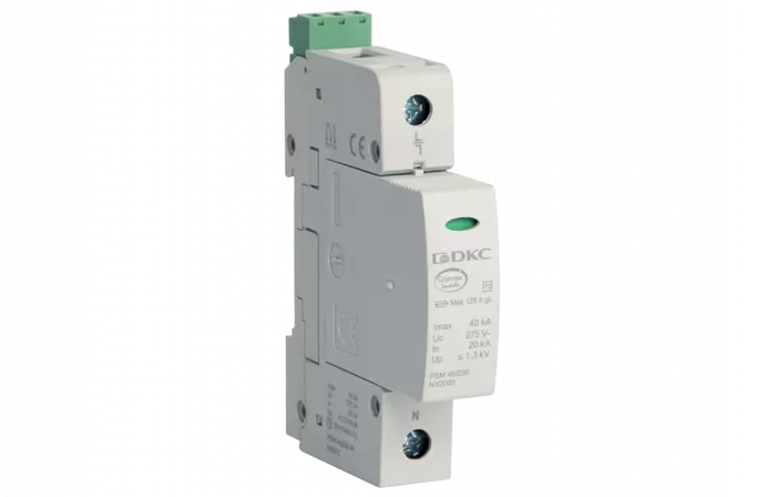 NX2012 УЗИП, класс II, 1-полюсный, L-N, 40кА (8