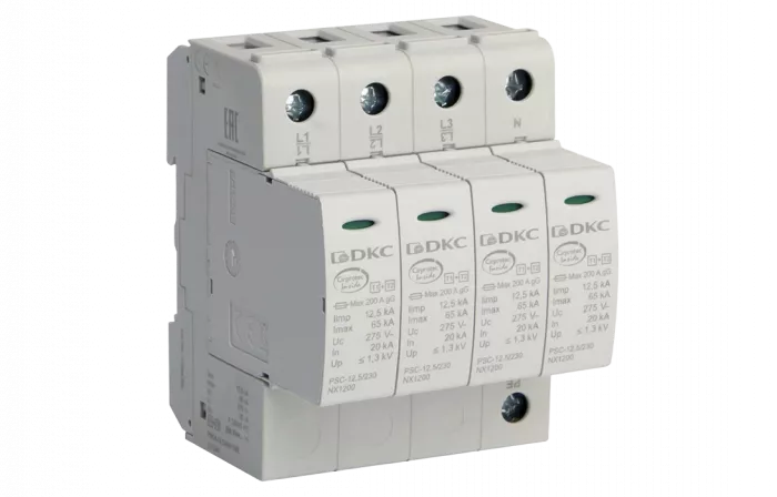 NX1241 УЗИП, класс I+II, 4-полюсный, L1-L2-L3-N