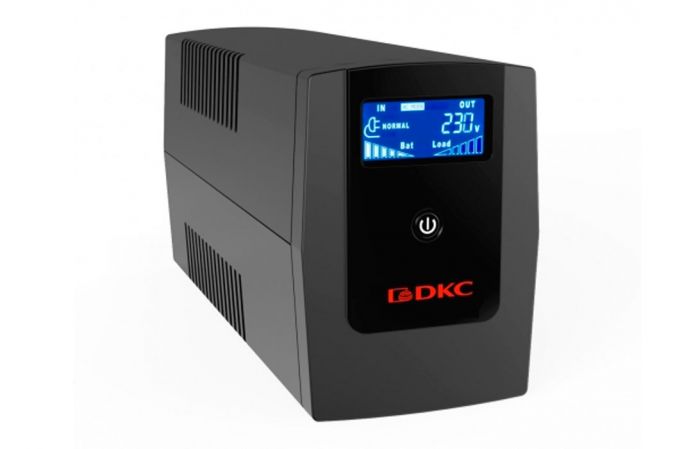 INFOLCD600I Линейно-интерактивный ИБП, Info, 600VA/360W, 3xIEC C13, USB + RJ45, 1x7Aч