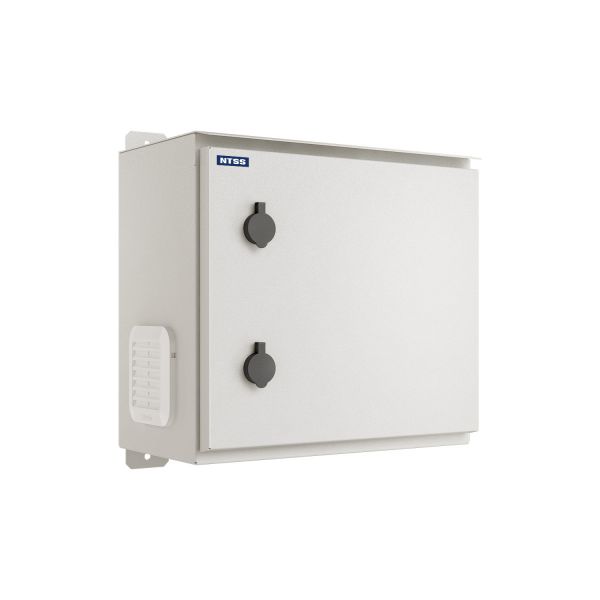 Шкаф настенный NTSS WTR (ШхВхГ) 400x400x300 мм, с монтажной платой, обогревом, IP55, серый RAL7035