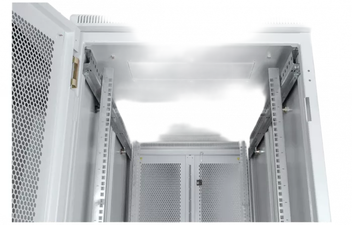 Шкаф телекоммуникационный напольный серверный 19",42U(800x1200) , ШТ-НП-С-42U-800-1200-П2П передняя дверь перфорипрованная,задняя перф.двойная. ССД