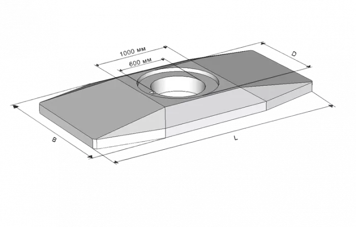 Плита перекрытия колодца ККСр-4 "ОП-4"