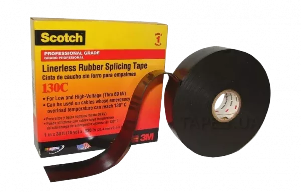 7000006090 Scotch 130C, самослип. резиновая изоляционная лента, 25мм х 9,1м