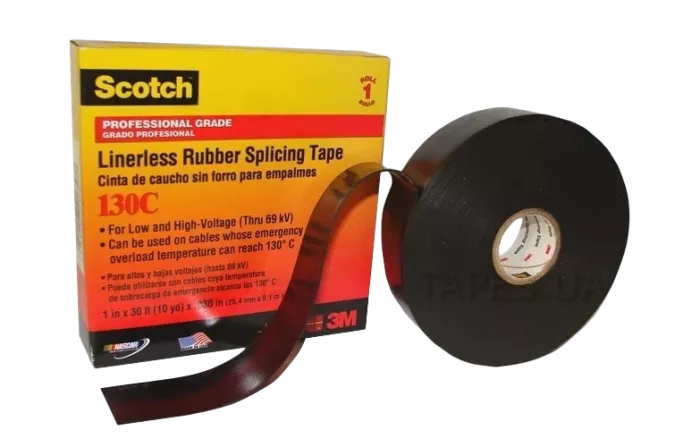 7000006090 Scotch 130C, самослип. резиновая изоляционная лента, 25мм х 9,1м