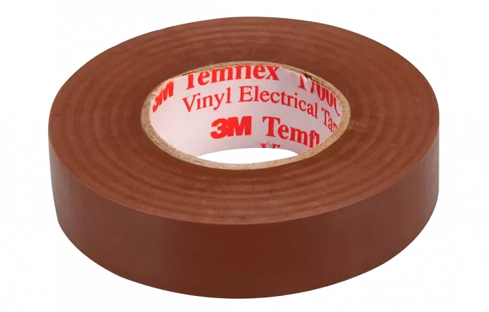 7100080348 Temflex 1300, коричневая, универсальная изоляционная лента, 19мм х 20м х 0,13мм
