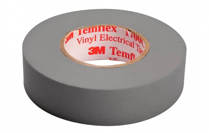 7100080347 Temflex 1300, серая универсальная изоляционная лента, 19мм х 20м х 0,13мм