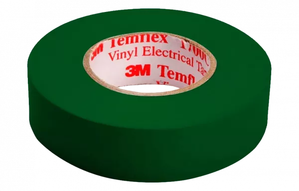7100080343 Temflex 1300 зеленая, универсальная изоляционная лента, 19мм х 20м х 0,13мм