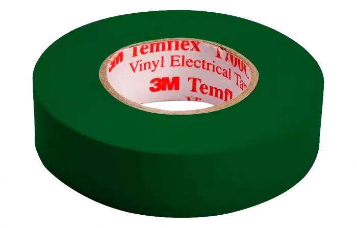 7100080343 Temflex 1300 зеленая, универсальная изоляционная лента, 19мм х 20м х 0,13мм