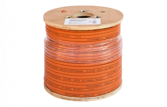 51-0634 Кабель греющий саморегулирующийся PROconnect, пищевой, 10MSR-PF (10Вт/1м), 100 м