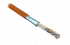 45528 Hyperline FUTP4-C5E-S24-IN-LSZH-OR-305 (305 м) Кабель витая пара F/UTP, категория 5e, 4 пары (24 AWG), одножильный(solid), экран-фольга, LSZH, н