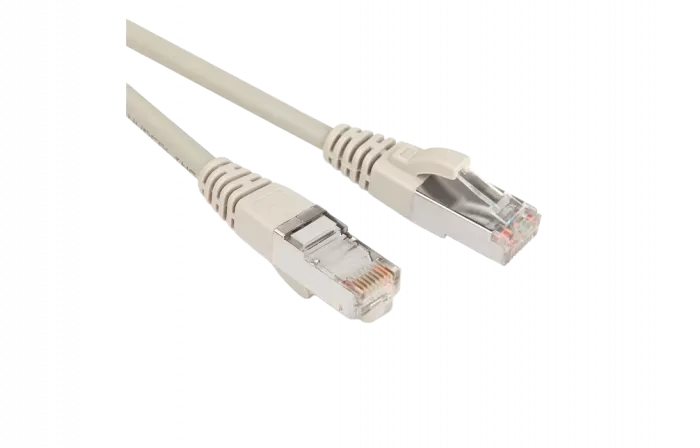 42337 Hyperline PC-LPM-STP-RJ45-RJ45-C5e-2M-LSZH-GY Патч-корд F/UTP, экранированный, Cat.5e, LSZH, 2 м, серый