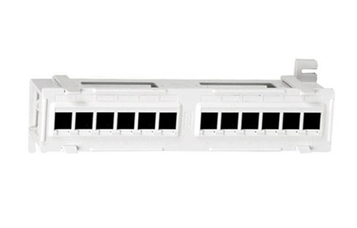 15379 Hyperline PPW-12-8P8C-C5e Патч-панель настенная, 12 портов RJ-45(8P8C), категория 5е, с подставкой