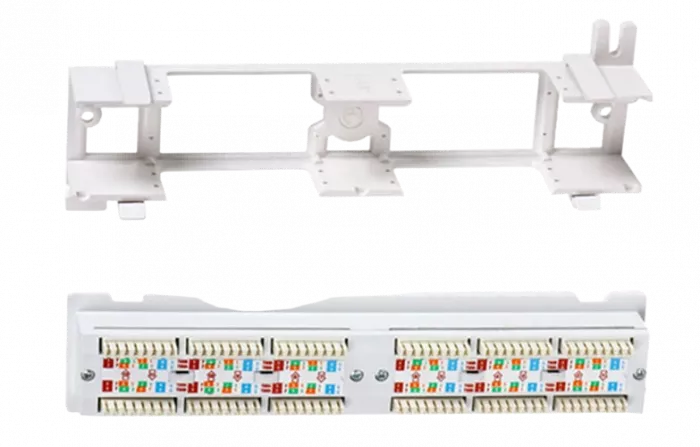 15379 Hyperline PPW-12-8P8C-C5e Патч-панель настенная, 12 портов RJ-45(8P8C), категория 5е, с подставкой