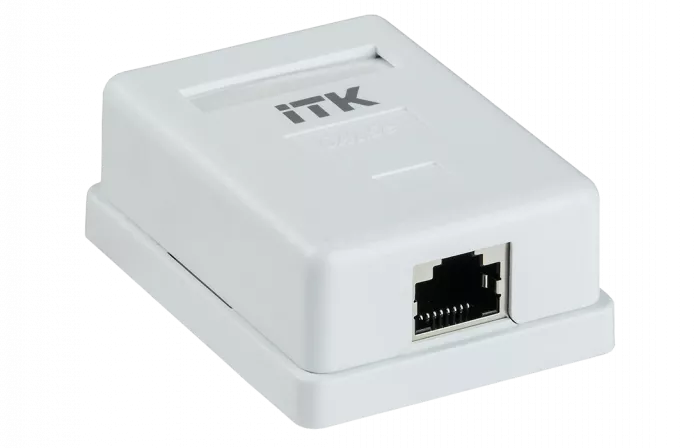 CS2-1C5EF-12 ITK Настенная инф. розетка RJ45 кат. 5E FTP (экран) 1-порт