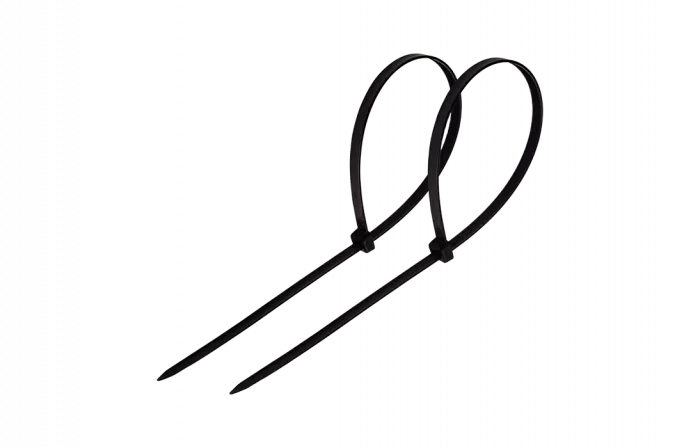 07-0151-4 Хомут-стяжка кабельная нейлоновая REXANT 150 x3,6 мм, черная, упаковка 100 шт.