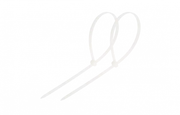 07-0202 Хомут-стяжка кабельная нейлоновая REXANT 200 x7,6 мм, белая, упаковка 100 шт.