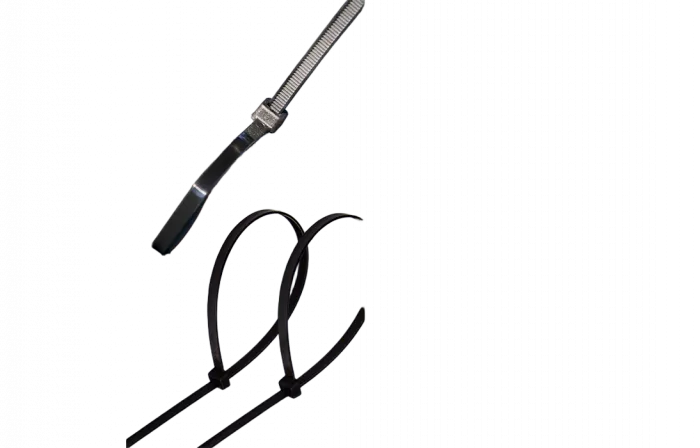 07-1303 Хомут-стяжка кабельная нейлоновая REXANT 300 x4,8 мм, черная, упаковка 100 шт.