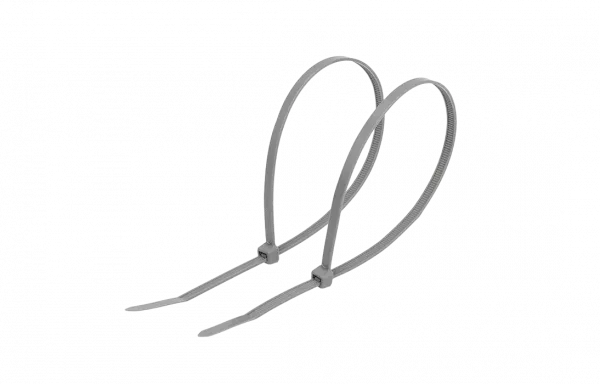 07-0250-3 Хомут-стяжка кабельная нейлоновая REXANT 250 x3,6 мм, серая, упаковка 100 шт.