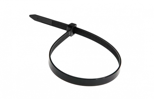 07-0253 Хомут-стяжка кабельная нейлоновая REXANT 250 x7,6 мм, черная, упаковка 100 шт.