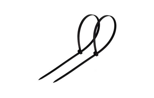 07-0081 Хомут-стяжка кабельная нейлоновая REXANT 80 x2,5 мм, черная, упаковка 100 шт.