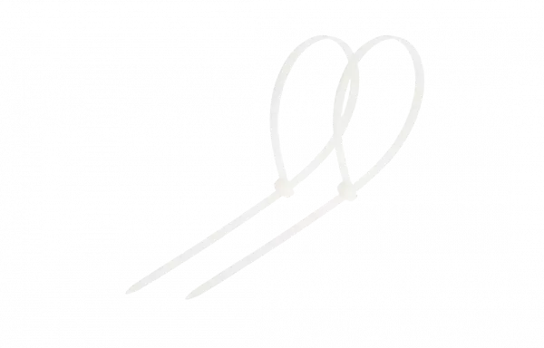 07-0150-4 Хомут-стяжка кабельная нейлоновая REXANT 150 x3,6 мм, белая, упаковка 100 шт.