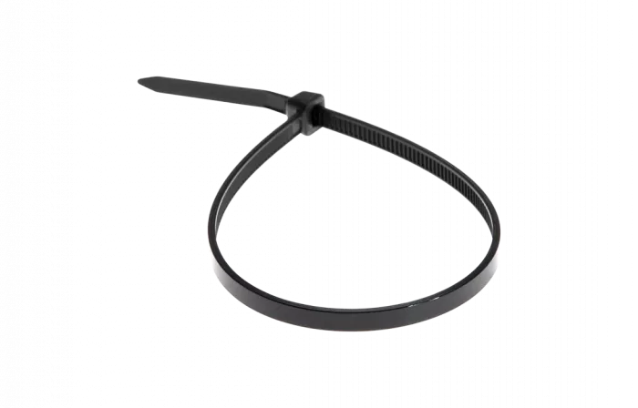 07-0201-5 Хомут-стяжка кабельная нейлоновая REXANT 200 x4,8 мм, черная, упаковка 100 шт.