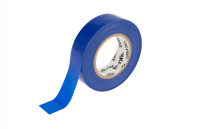 KR-09-2205 Изолента ПВХ KRANZ 19 мм х 25 м, синяя, упаковка 5 роликов