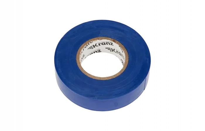 KR-09-2805 Изолента ПВХ профессиональная KRANZ 0.18 х 19 мм х 20 м, синяя, упаковка 10 роликов