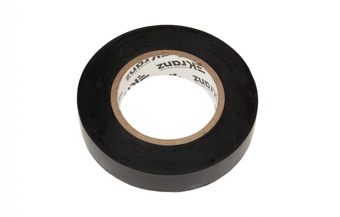 KR-09-2106 Изолента ПВХ KRANZ 15 мм х 25 м, черная, упаковка 5 роликов