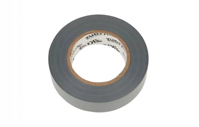 KR-09-2208 Изолента ПВХ KRANZ 19 мм х 25 м, серая, упаковка 5 роликов