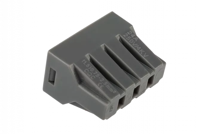 07-3080 Экспресс-клемма с пастой, 8-проводная до 2,5 мм?, серая (50 шт./уп.) (773-308) REXANT