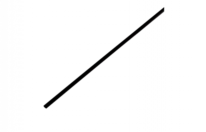 20-2006 Термоусадочная трубка REXANT 2,0/1,0 мм, черная, упаковка 50 шт. по 1 м