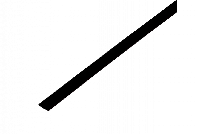 20-4006 Термоусадочная трубка REXANT 4,0/2,0 мм, черная, упаковка 50 шт. по 1 м