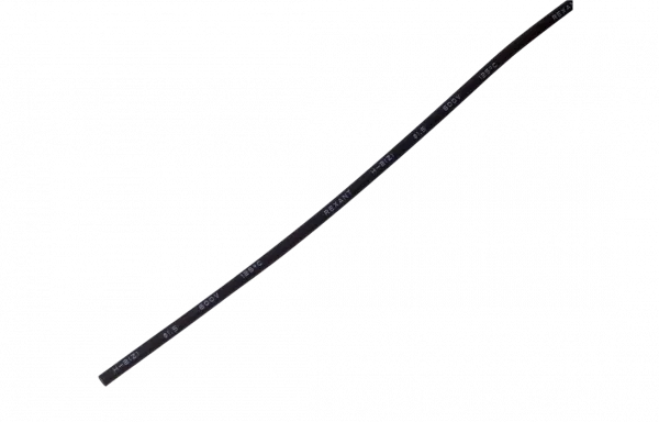 20-1006 Термоусадочная трубка REXANT 1,0/0,5 мм, черная, упаковка 50 шт. по 1 м