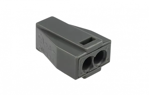 07-3020 Экспресс-клемма с пастой, 2-проводная до 2,5 мм?, серая (100 шт./уп.) (773-302) REXANT