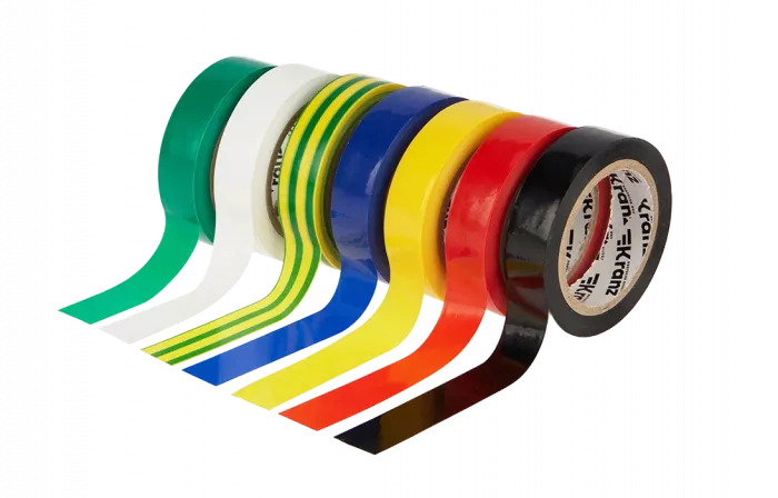KR-09-2010-E Набор изоляционных лент KRANZ 0.13х15 мм, 10 м, 7 цветов