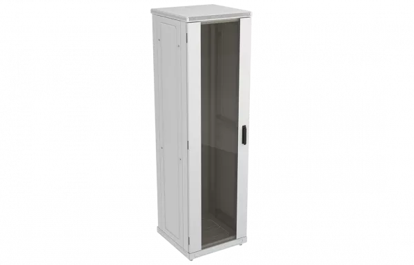 Шкаф телекоммуникационный напольный 19",42U(600x1000), ШТ-НП-42U-600-1000-С, передняя дверь стекло ССД