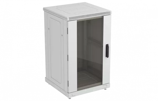 Шкаф телекоммуникационный напольный 19",24U(600x800), ШТ-НП-24U-600-800-С, передняя дверь стекло ССД