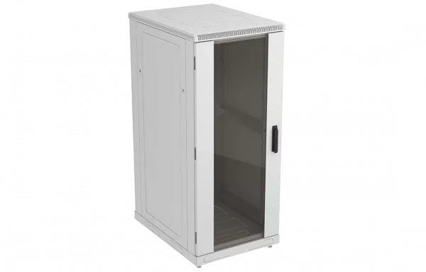 Шкаф телекоммуникационный напольный 19",27U(600x800), ШТ-НП-27U-600-800-С, передняя дверь стекло ССД