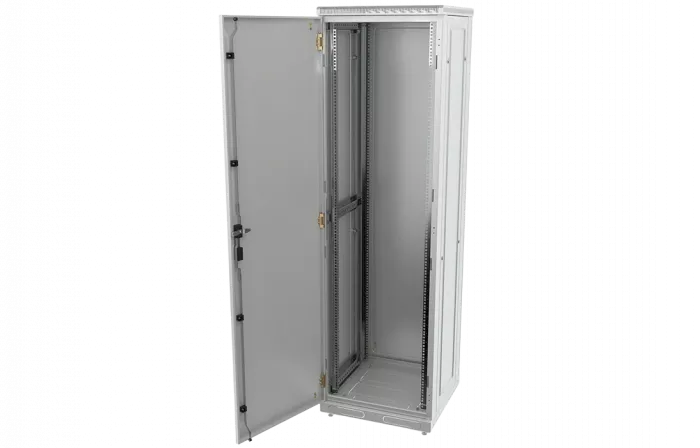 Шкаф телекоммуникационный напольный 19",47U(600x600), ШТ-НП-47U-600-600-М, передняя дверь металл ССД