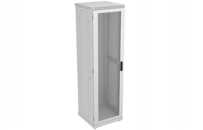 Шкаф телекоммуникационный напольный 19",42U(600x600), ШТ-НП-42U-600-600-П, передняя дверь перфорированная ССД