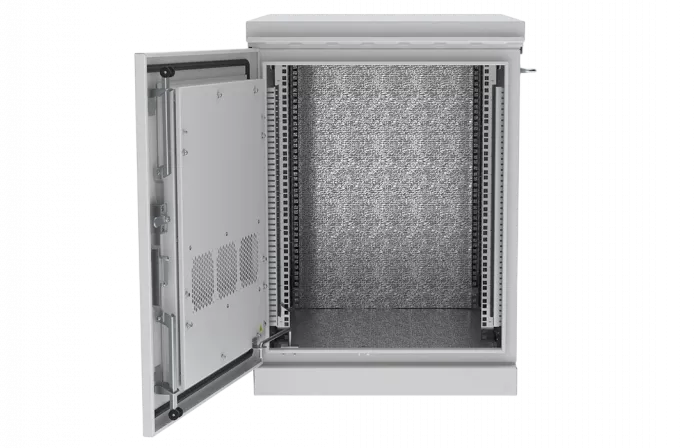 Шкаф климатический телекоммуникационный напольный 19",12U(600x1000) ШКТ-НП-12U-600-1000 ССД