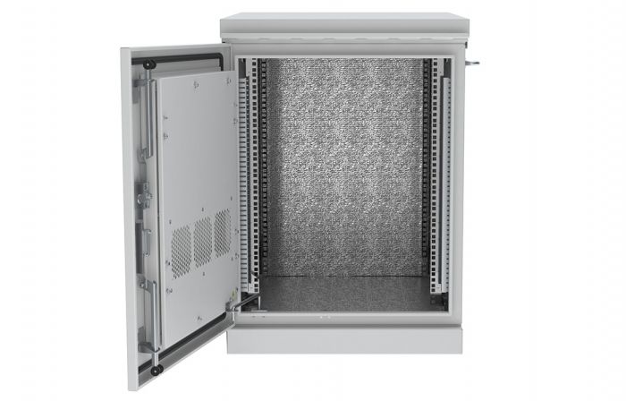 Шкаф климатический телекоммуникационный напольный 19",18U(600x600) ШКТ-НП-18U-600-600 ССД