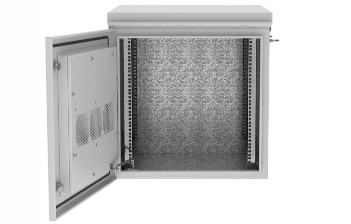 Шкаф климатический телекоммуникационный навесной ШКТ-НВ-2-15U-600-600 с крышей ССД