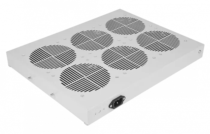 Вентиляторный модуль , 6 вентиляторов с термодатчиком 35С ВМ-2-19"Ш  шнур ССД